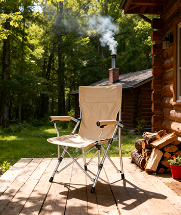 Кресло с жесткими подлокотниками